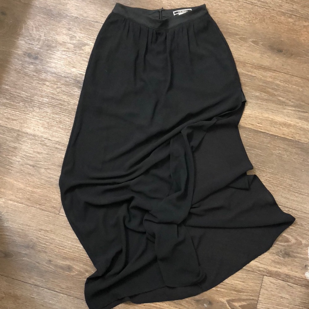 Black maxi skirt